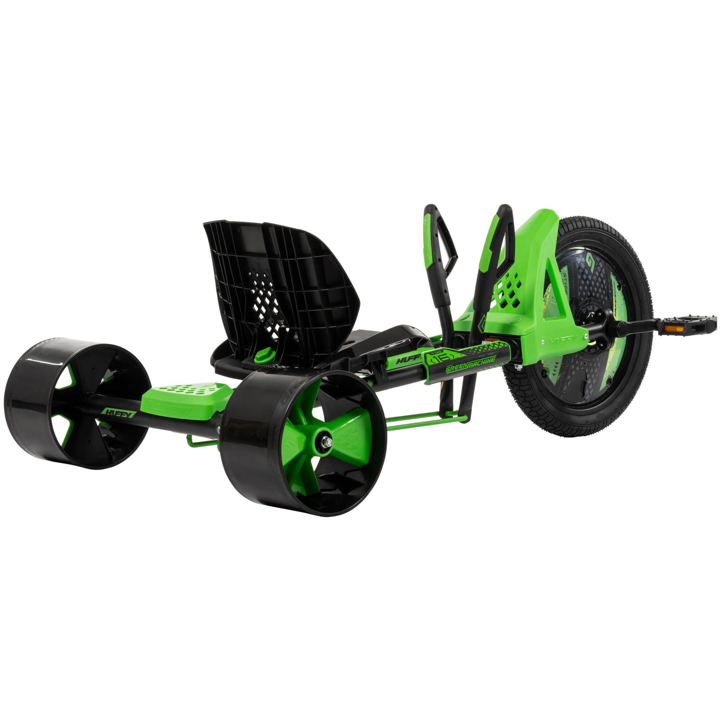 Huffy Green Machine 16 Inch Drift Trike, Sleek Ergonomic Design, Adjustable Seat, Durable Steel Frame, Easy to Operate, Drift Tr