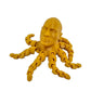 3D Printed Rocktopus, The Rock, Articulated Fidget, Octopus, Stress Relief Toy, Fidget Box, ADHD Toy, Anxiety Relief Aid (Gold)
