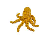 3D Printed Rocktopus, The Rock, Articulated Fidget, Octopus, Stress Relief Toy, Fidget Box, ADHD Toy, Anxiety Relief Aid (Gold)