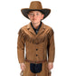 Kaipute Cowboy Costume Kids Jacket For Boys Girls Western Role Play Halloween Party Cosplay 4-5T Yellow