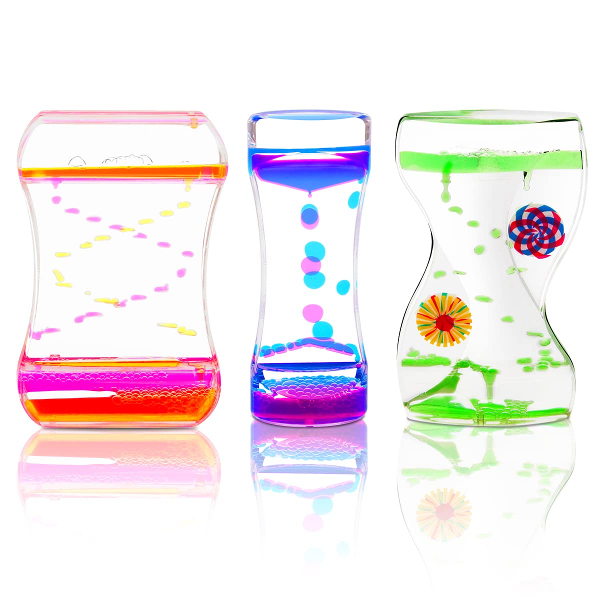 Coitak Liquid Motion Bubbler Timer for Sensory Play, Fidget Toy, Desk ...