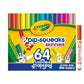 Crayola Pip-Squeaks Skinnies Washable Markers (64ct), Mini Markers for Kids, Coloring Markers, Craft Supplies, Kids Holiday Gift