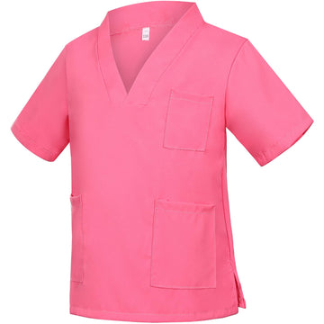 Gorkonpy Doctor Costume For Kids Boys Girls Toddler Doctor Costume With Lab Coat Halloween Party Dress Up (Pink, 10-12 Years)