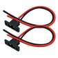 2Pcs Amass Xt90E-M Plug Male Battery Connector Mountable Pigtail Cable, Xt90 Panel Mount Connector With 30Cm Cable For Rc Lipo B