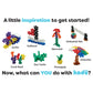 Incredibly Interconnectable Toys Kadu Classic 80 Piece Classic Set - Stem/Steam Building + Construction Toy, For Open + Imaginative Play