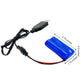 Threeking 7.4V 600mAh Rechargeable Li-ion Battery SM-3P Joint with USB Charger for Remote Control Car Toys