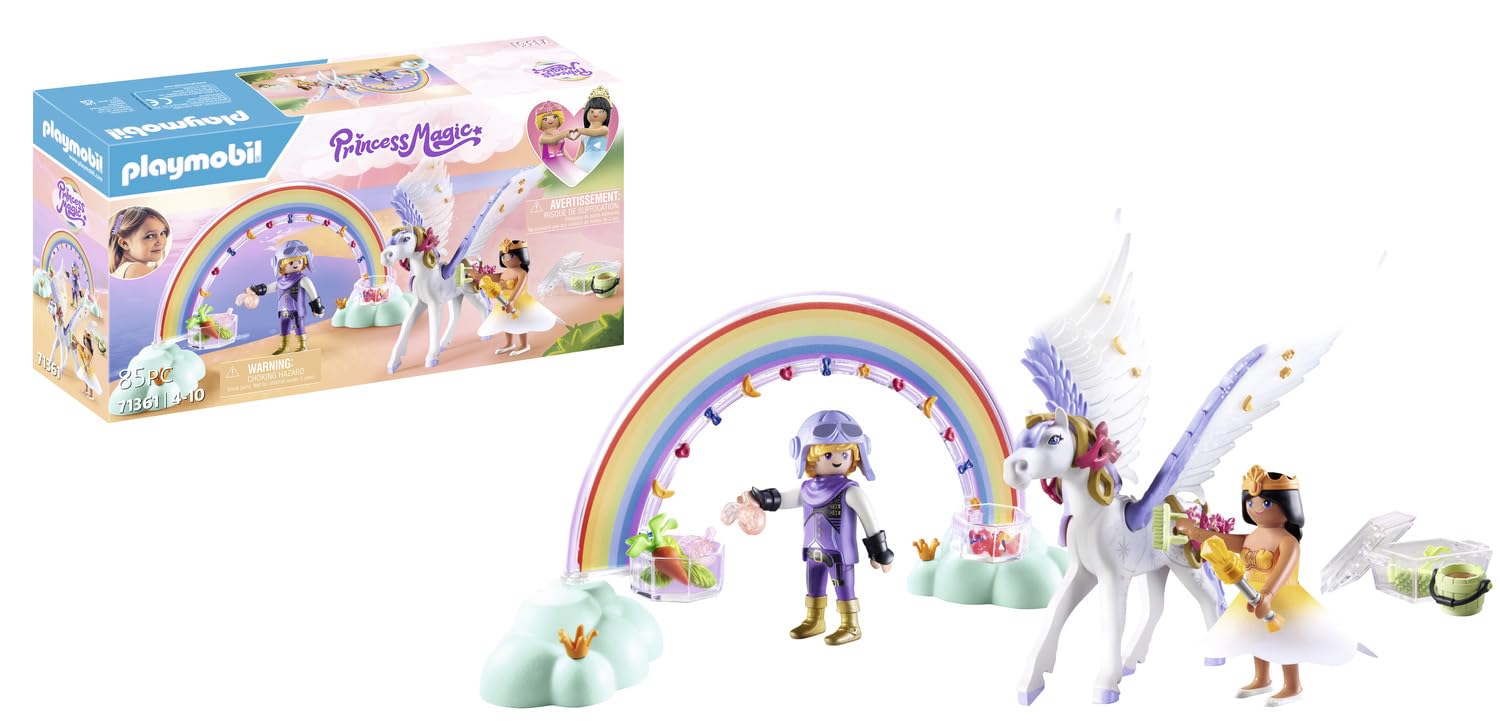 Playmobil Pegasus with Rainbow in The Clouds