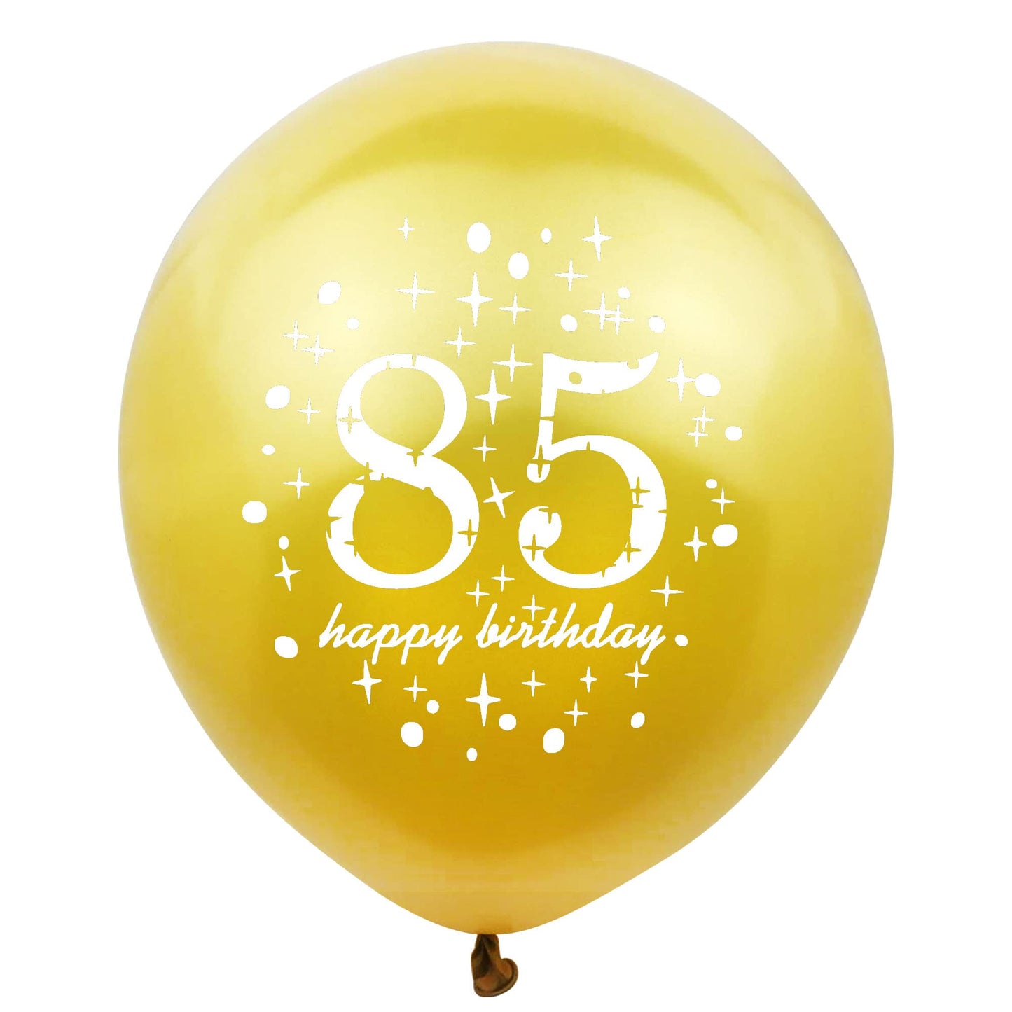SHUNTAI 85th Birthday Balloons, Black and Gold Latex Confetti, 12 inch, 15 Pack - Perfect for Men's and Women's 85 Year Old Anniversary Party Supplies