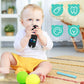 Baby Teether Toys Silicone, Remote Control Shape Teething Toys With Hollow Teether Tube And Pacifier Clip, Silicone Baby Teething Toys For 3 Months+, Bpa Free Baby Teething Toys (Black)