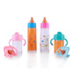Pretendor Magic Disappearing Milk And Juice Bottle With Pacifier,6 Pieces Pretend Play Feeding Toy Set With Package, Baby Doll A