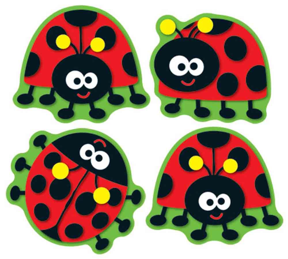 Carson Dellosa Ladybugs Shape Stickers