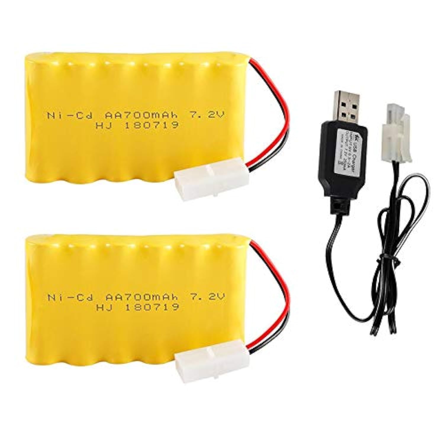 7.2V 700mAh NiCd AA Battery Pack with Standard Tamiya Plug for RC Car RC Truck Household Appliances RC Toys