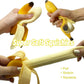 Eutreec Squishy Banana Squeeze Toys, Soft TPR, 2-Pack, Peeled Banana, Stress Relief for Kids and Adults