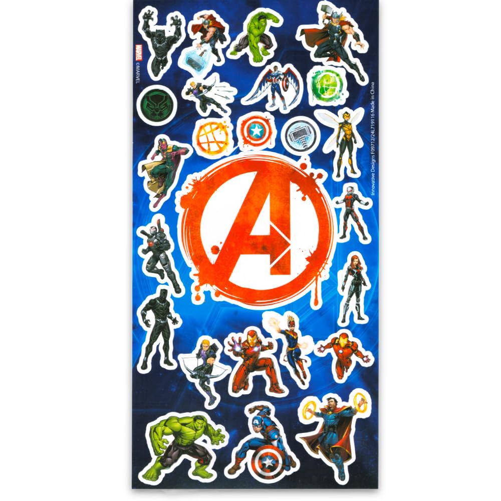Marvel Super Hero Temporary Tattoos Set - 150 Avengers & Ninja Turtles Tattoos with Reward Stickers - Fun Party Favors