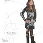 Underwraps Little Girl'S Skeleton Bones Hoodie Dress - Large
