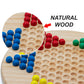 Gse Games & Sports Expert 11.5' Natural Wood Chinese Checkers Board Game Set With 66 Colorful Wooden Marbles, Classic Strategy Family Board Game For Kids & Adults