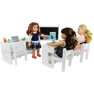 Playtime By Eimmie 18 Inch Doll Furniture (Complete Classroom Set)