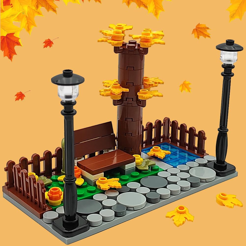 Zhx Cherry Blossom Tree Building Block Sets,Sakura Bonsai Scenenry Garden Accessories Building Bricks Toy Trees Flowers Diy Plan