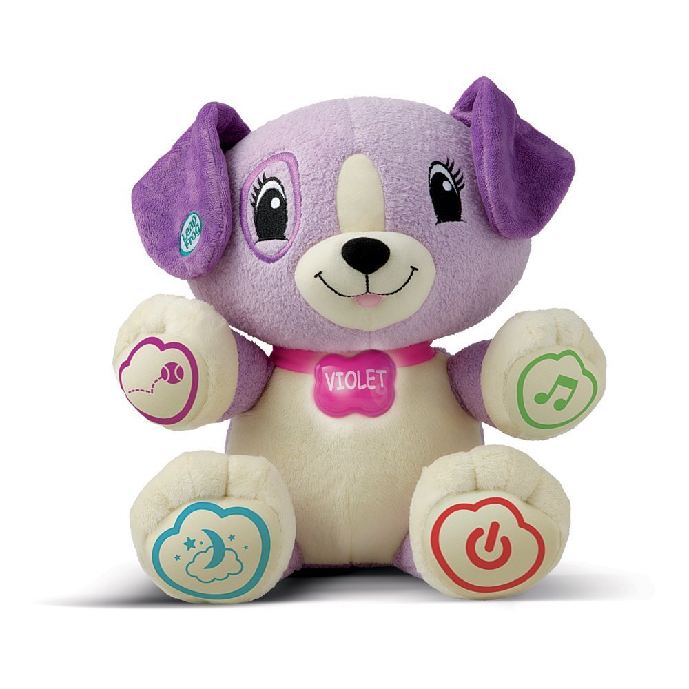 LeapFrog My Pal Violet Stuffed Animal, 10"x5.3"x9.5", Polyester, Model 80-19157E, Purple Color