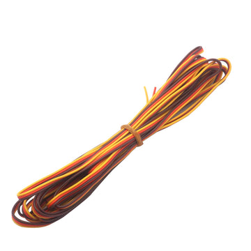 Vgoohobby 32feet 26AWG Servo Extension Cable 3Pin 30Cord Lead Extended Wiring for DIY Model RC Aircraft Car Wiring (Brown-Red-Or