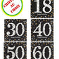 Amscan 511544 Sparkling Celebration 30' Luncheon Napkins, 16 Pcs, Birthday