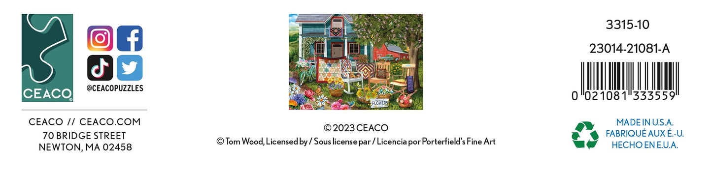 Ceaco - Colorful Quilts - 1000 Piece Jigsaw Puzzle