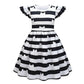 DAISYDUDS Cat Dollhouse Costume Ruffled Sleeve Dress With Striped, Accessories Set Halloween Christmas Outfits For Little Cutie(