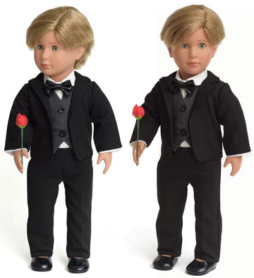 sweet dolly Doll Clothes Accesories First Communion Wedding Dress and Suit Set for American 18 inch Doll Boy and Girl