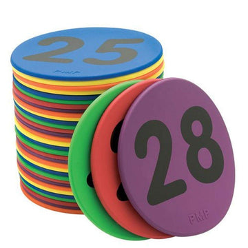 Bsn Sports Color My Class 5' Numbered Spots, Blue