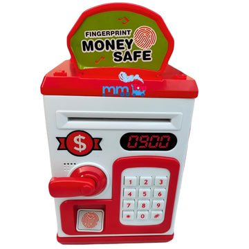 Mm Toys Atm Money Saving Box With Fingerprint Touch And Lock, Light & Music, Coin And Paper Money Deposit | Piggy Bank For Kids 
