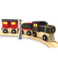 Masterpieces Wood Train Sets - Lionel Original Steam Engine 3 Piece Train Set - Officially Licensed Toddler & Kids Toy