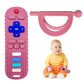 Yapromo 2Pcs Baby Teething Toy, Tv Remot Control Shapeteether For Infant 18+ Months, Never Drop Silicone Chew Toy, Food Grade Si