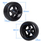 Hobbyfire Pre-Glued OD 2.56'' 12mm Hex Wheels Rims and Rubber Tires for Traxxas Tamiya HPI HSP Redcat RC 1/10 On Road Racing Car