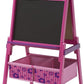 Delta Children Wooden Double-Sided Kids Easel with Storage -Ideal for Arts & Crafts, Homeschooling and More, Disney Minnie Mouse