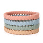 Socub Silicone Baby Teether Toy, 4 Pack Bpa Free Soft Silicone Teether Bracelets For 3+Month Babies, Wearable As Bracelets, Baby
