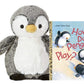 Aurora World Plush Tubbie Wubbie Cuddly 12'' (Gift Set) (Perky Penguin)
