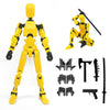 Rugwun Titan 13 Action Figure Lucky Robot 13 Action Figures Funny 3D Printed Multi Jointed Action Figures Nova 13 Action Figure Desktop Decorations Game Gifts for Kids mature-themed (Yellow)
