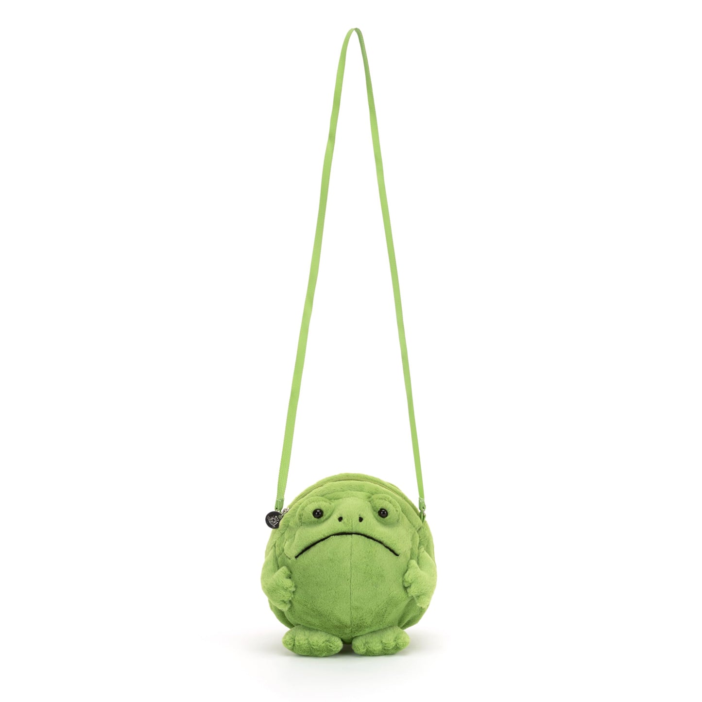 Jellycat Ricky Rain Frog Plush Bag, 6.5 Inches - Crossbody And Shoulder Purse - Fun And Unique Handbag