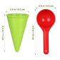Toddmomy 6pcs Plastic Ice Cream Cones Beach Toy,Kids Sand Mold Play Sand Mold for Outdoor Beach Toys Set,Random Color