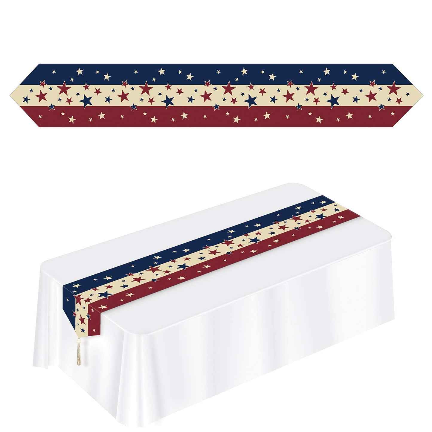 Beistle Printed Americana Table Runner