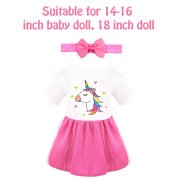 Bnuzeiyi Baby Doll Accessories -Baby Doll Feeding And Caring Set With Diaper Bag Bottles For Girls Toys Gift, Stuff Doll Clothes Fit 14-16 Inch Doll And 18 Inch Doll