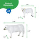 Big Country Toys Charolais Cow & Calf - 1:20 Scale - Hand Painted - Farm Toys - Farm Animals