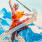 Diamond Select Toys Avatar Aang PVC Figure, 11 inches, Multicolor, Model APR202646