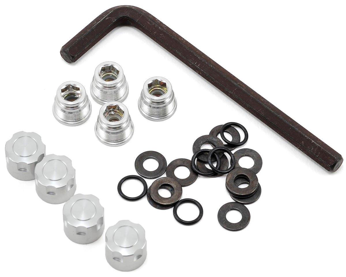 G-Made 70132 1.9 RH03 Wheel Hubs, Silver (4)