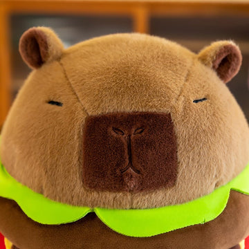 Wgxzyq Capybara Plushie Stuffed Animal Toy, Stuffed Capybara Plush Toy, Birthday Xmas Gift For Kids (Hamburger)
