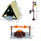 Camping Building Block Kit Tent Bonfire Camping Lights Nature Glamping Outdoors Adventures Toy for Boys Girls Age 6-10-12-14 and Up