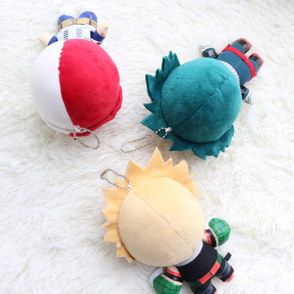 Mha Anime Plushie Cute Plushie Hero Cosplay Plushies Plush Toy Stuffed Keychain Doll, 5.9' Green