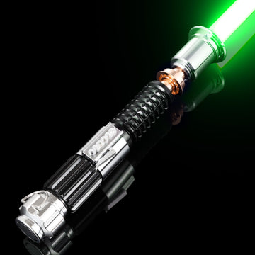 CVCBSER Pixel Dueling Lightsaber, Motion Control 39 Sets Sound Effects and 12 Colors, Smooth Swing Metal Handle Light Saber for 