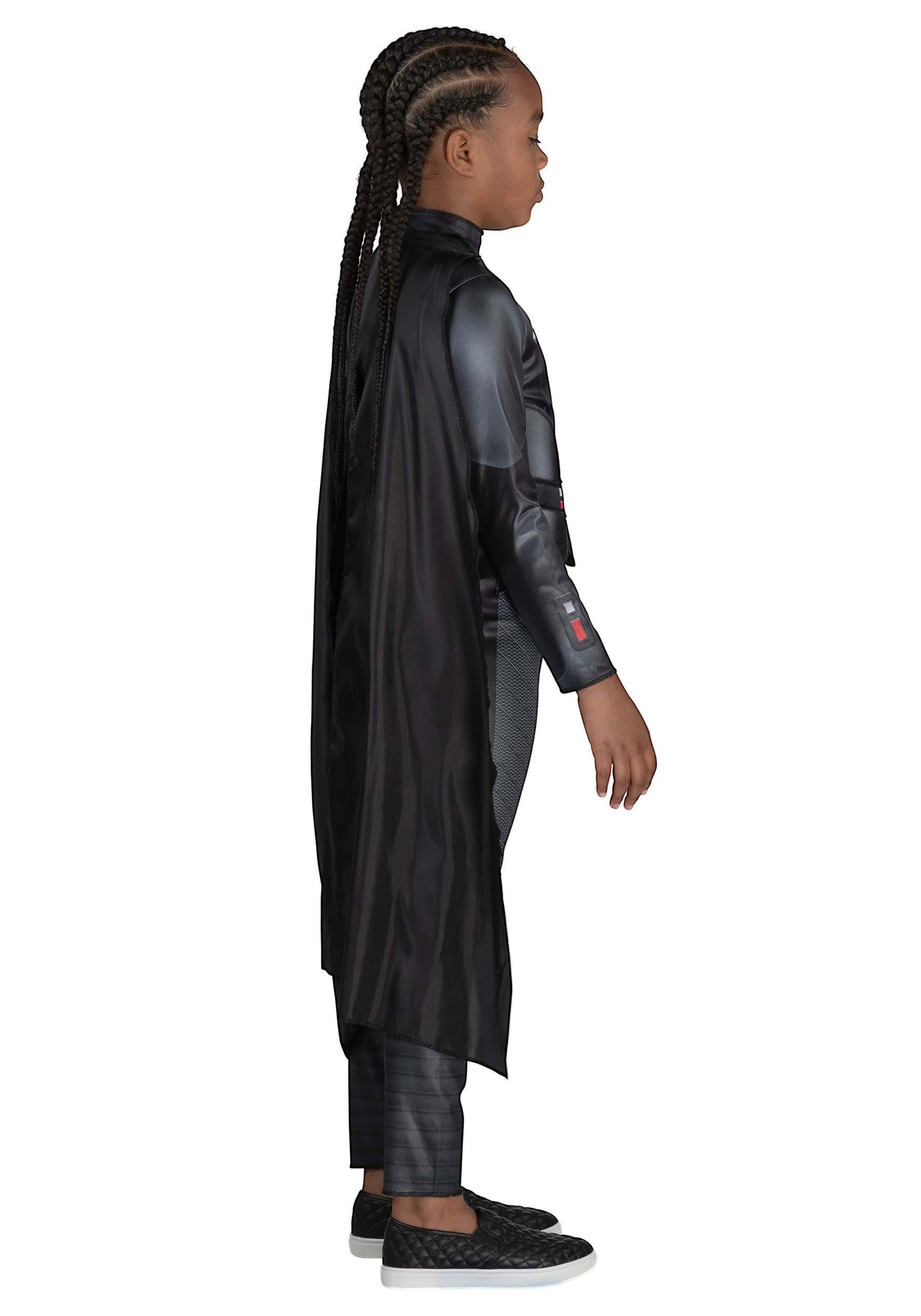 STAR WARS Reva Youth Costume - Printed Jumpsuit with Belt Buckle and Detachable Cape