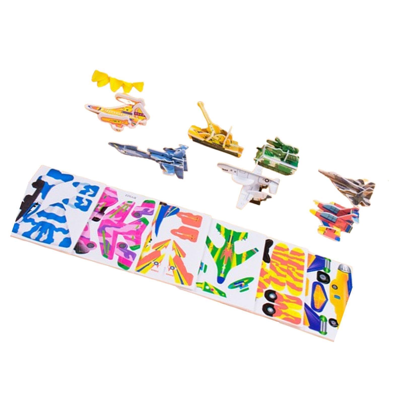 Enakshi (Label) 3D Cartoon Jigsaw Puzzles Learn Activities Fine Motor Skills Montessori Toys Plane